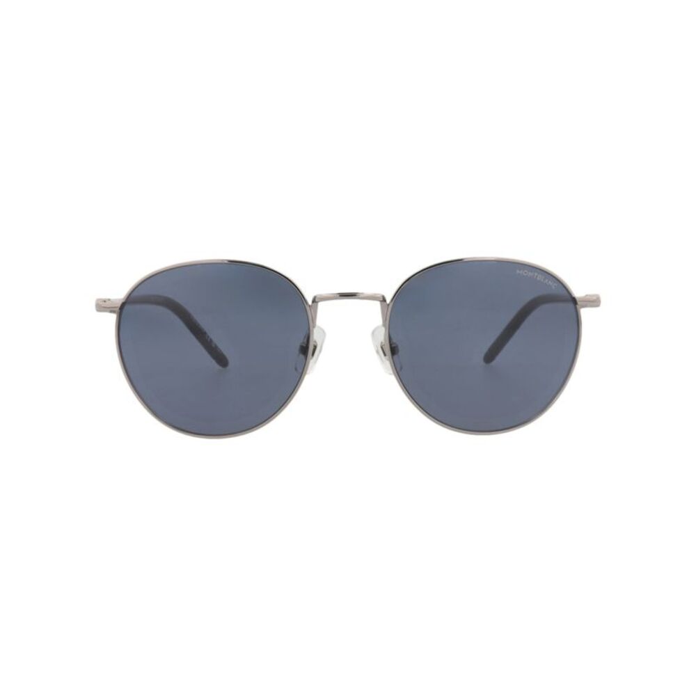 Montblanc Round-Frame Metal Sunglasses Silver Mens